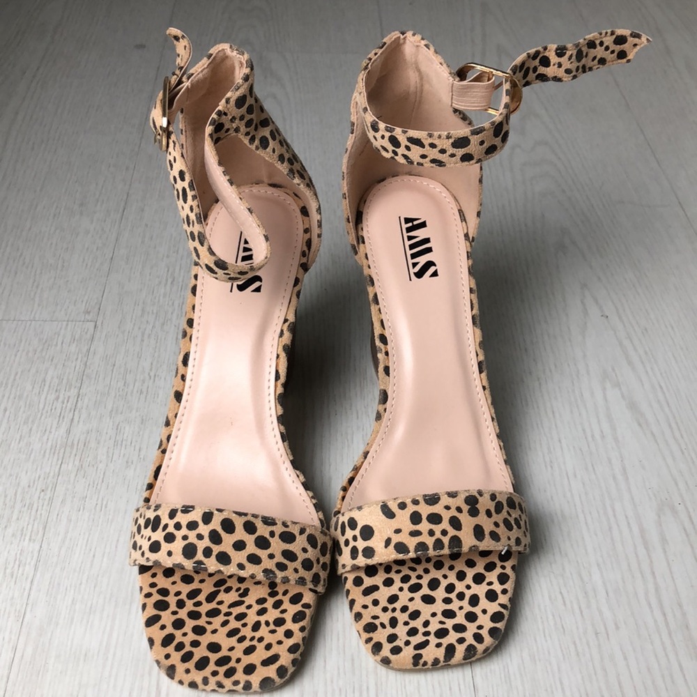 COPY - Leopard open toe shoes